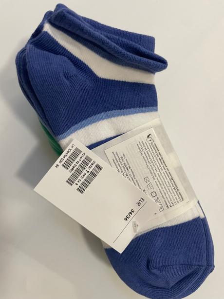 7 párov športové ponožky, h&m,34 / 35 / 36