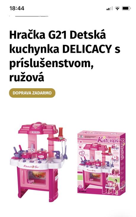 Detská plastová kuchynka, 