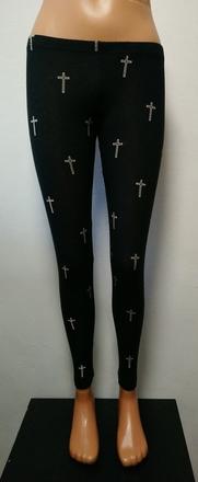 Dámske elastické legíny so vzorom, supré, xs