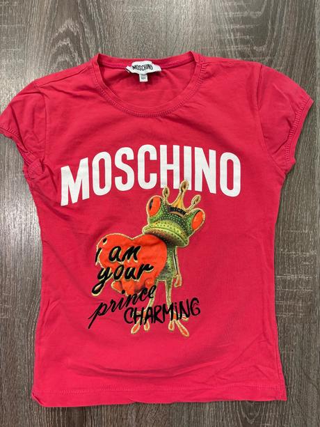 Moschino dievčenske tričko na 10 rokov, moschino,140