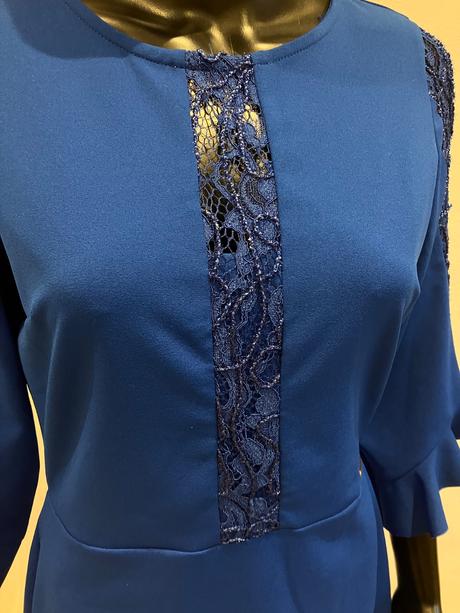 Dámske áčkové šaty elegantné rouge avenue (l), l