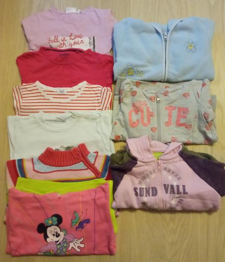 Balík dievčenského oblečenia v. 104, 104–116