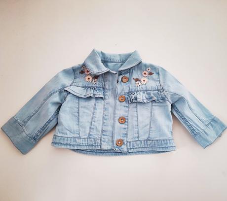 Tenká riflová bundička pre bábätko, george,62