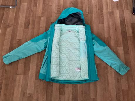 Vetrovka s odnímateľnou vnútornou vložkou160-166cm, quechua,164