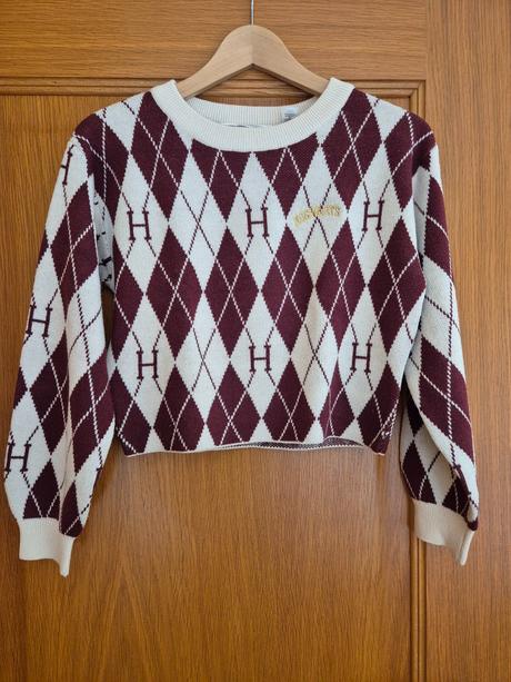 Svetríkový crop hp, cena s poštovným, h&m,146