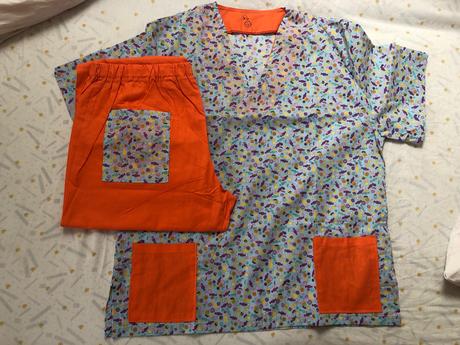 Dámsky zdravotnícky komplet - blúza a nohavice, xl