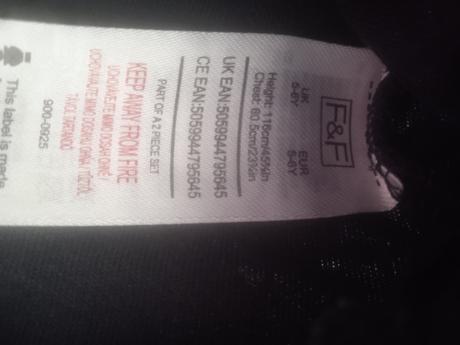 Pyžamo 5-6rokov, f&f,116