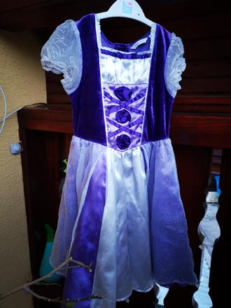 Fialove šaty - kostým, 