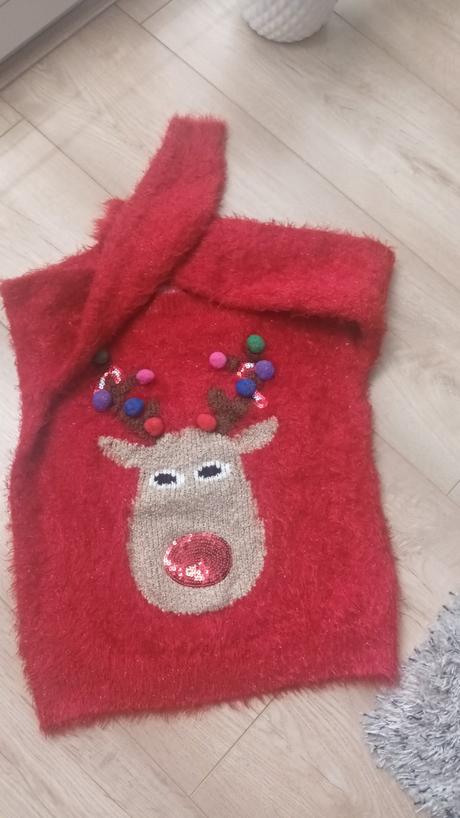 Vianočný pulóver so sobíkom, 140