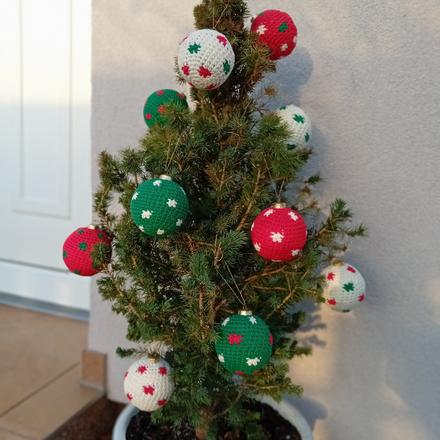Vianočné gule handmade, 