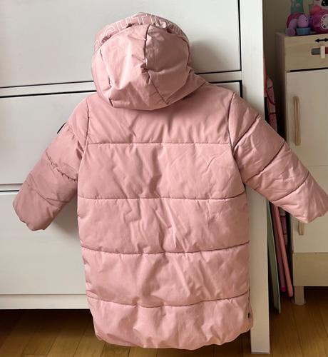 Bledoružová dlhšia zateplená bunda, c&a, 92, c&a,92
