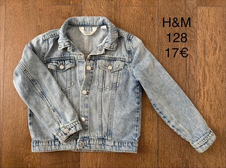 Riflová bunda h&m 128, h&m,128
