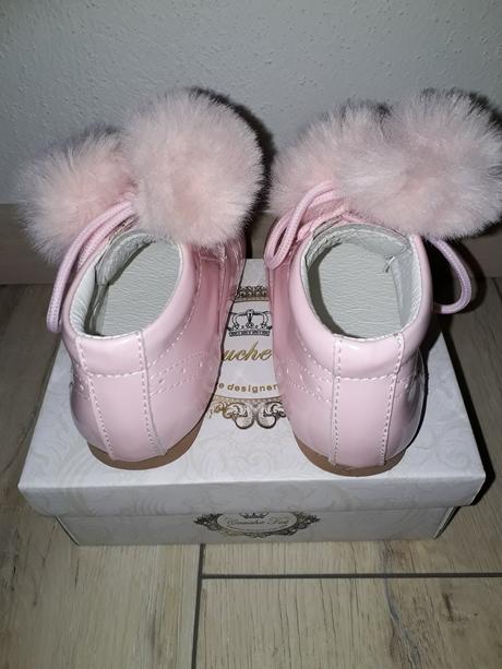 Kožené lakované poltopánky panache kids, 24