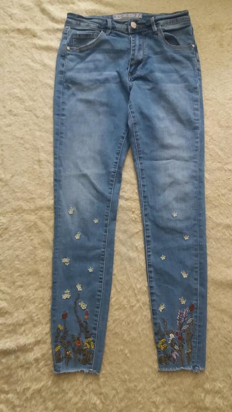 Skinny vysivane moderne rifle 27, amisu,m