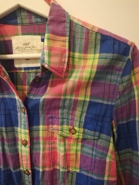 Farebná košeľa h&m, h&m,s