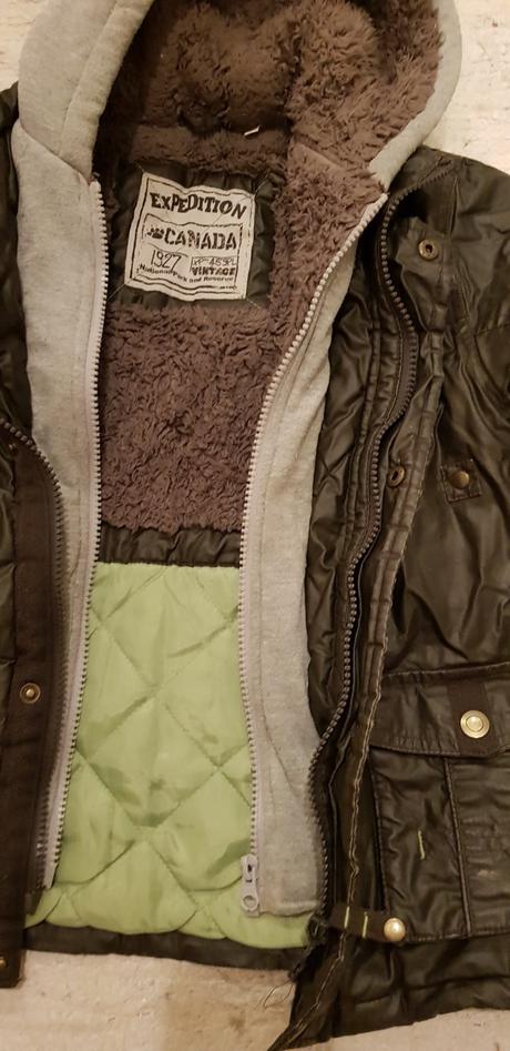 Super teplá bunda zn.palomino, c&a,122