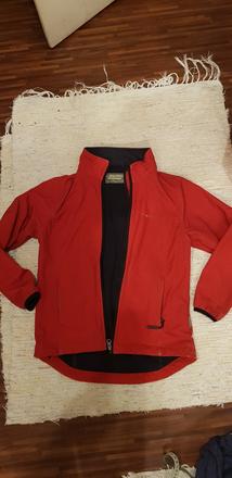 Softsell bunda červená vel.128/134, lewro,134