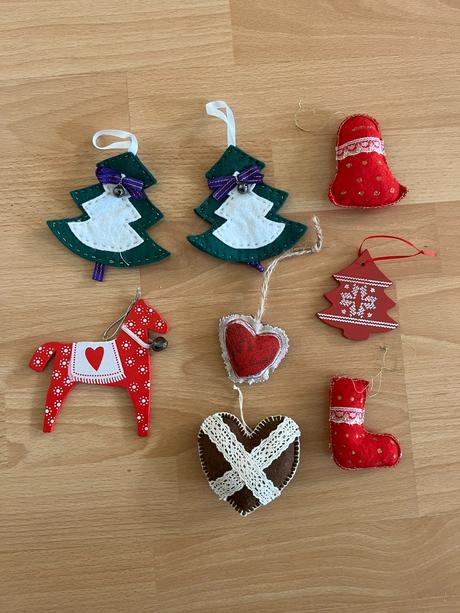 Vianočné ozdoby 8 kusov, 