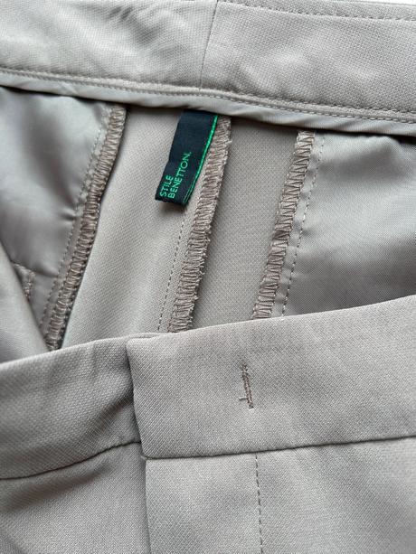 Kvalitne nohavice s-m, benetton,36