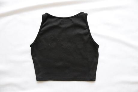 Čierny crop top, house,s