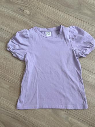 Lindex fialove tricko s puf rukavmi, lindex,128