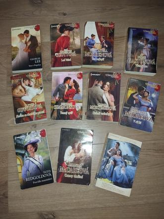 Balík knižiek harlequin historická romanca, 