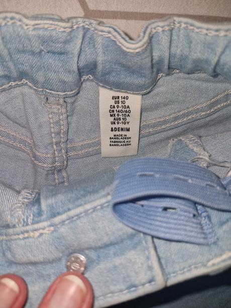 Dievčenské šortky, h&m,140