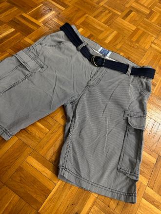 Páskované šortky s opaskom, 34