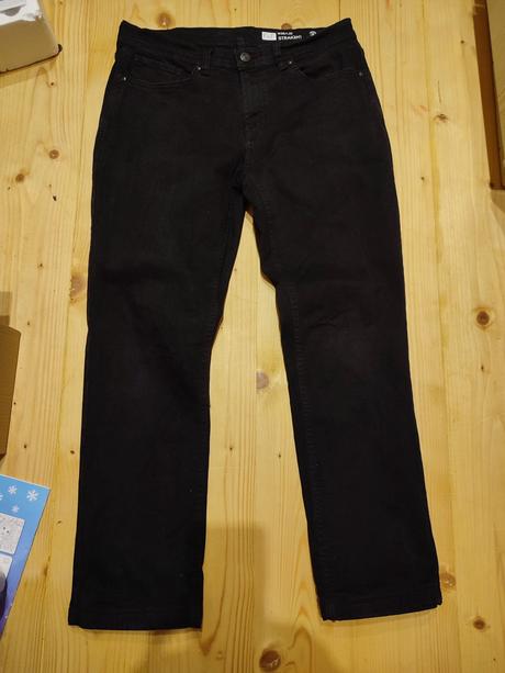 Pánske čierne džínsy, f&f,xl