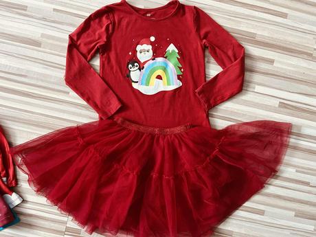Veľ. 110/116 zn. h&m krásne vianočné tričko, h&m,110