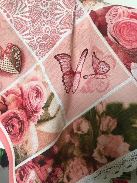 Utierky ruže s krajkou set 2 ks, 