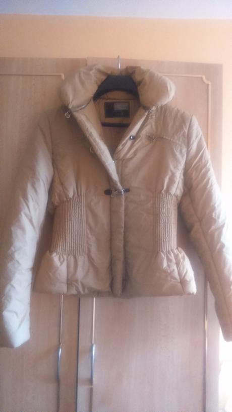 Béžová zimná  bunda, l