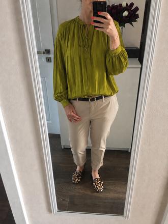 Limetková bluzka zara, zara,l