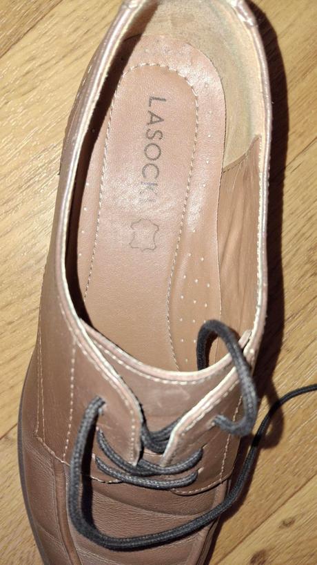 Svetlohnedé polobotky lasocki 37, lasocki,37