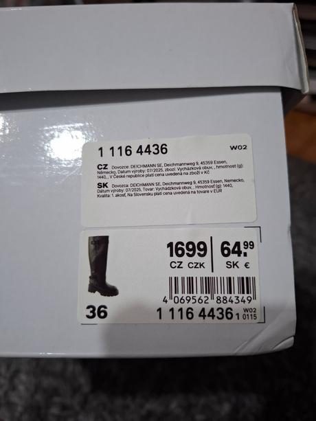 Nové čižmy, deichmann,36