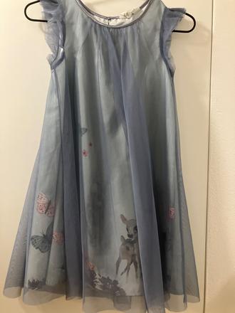 Šaty so srnkou, h&m,140