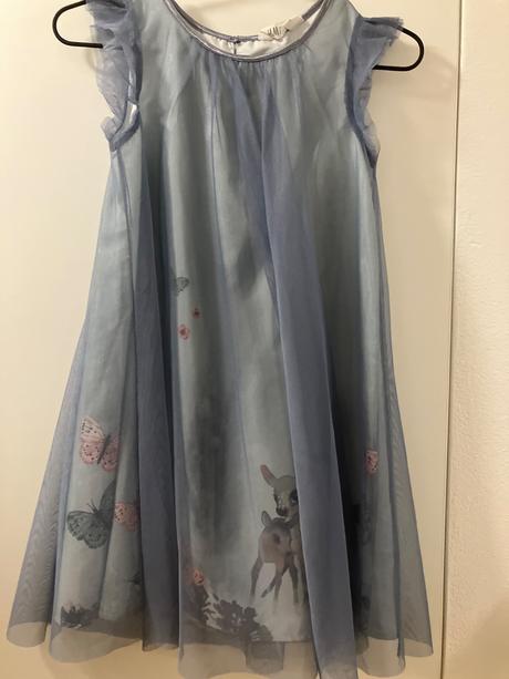 Šaty so srnkou, h&m,140