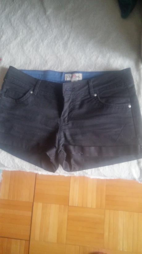 Čierne rifľové kraťasy chillin, xs