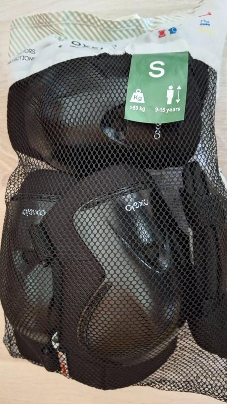 Detské chrániče kolien, lakťov a rúk na korčule., 