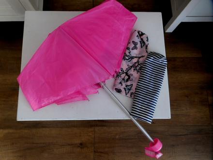 Značkový mini odľahčený dáždnik s 2obalmi, h&m