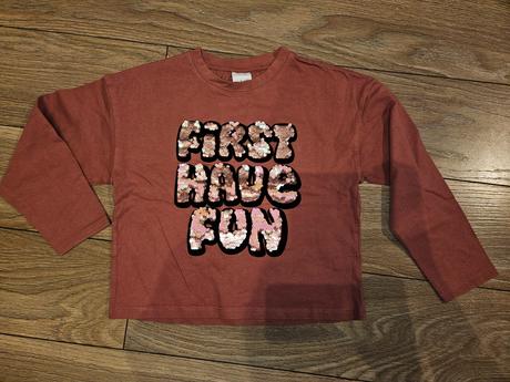 Tricko s flitrami, zara,122