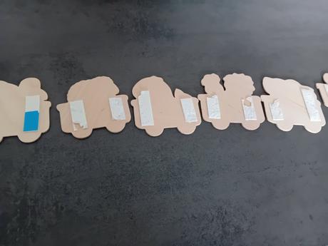 Filipko drevený nadpis vlak,