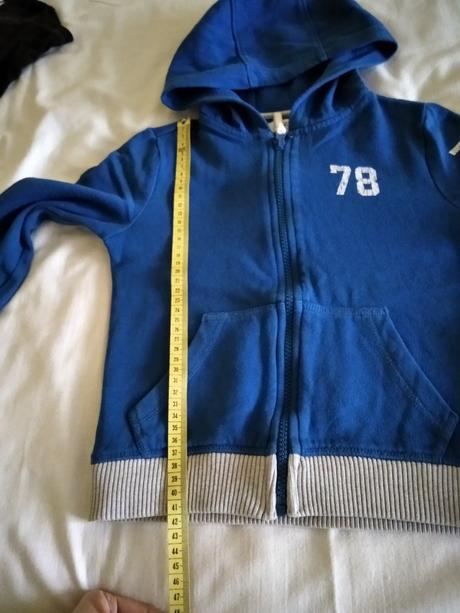 Modrá mikina na zips, f&f,110