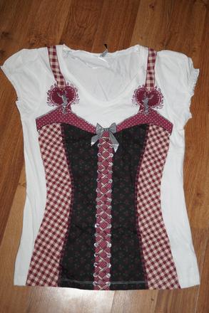 Tričko s imitaciou kroja, s