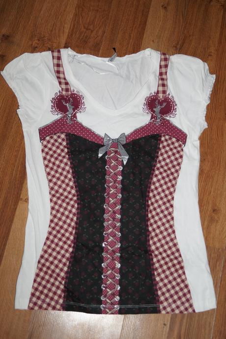 Tričko s imitaciou kroja, s