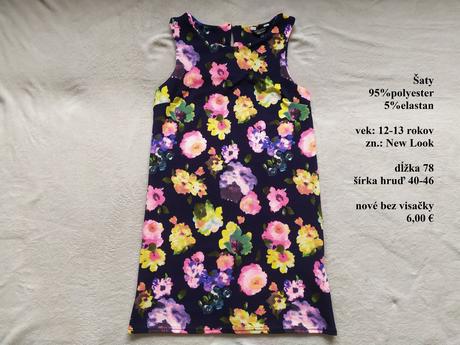 Kvetové šaty, new look,158