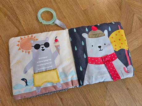 Montessori interaktívna mäkká knižka taf toys, 