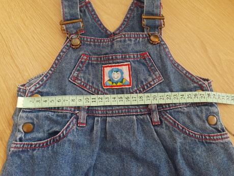 Riflová sukňa na traky, 80