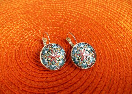 Boho náušnice-mandala pokoja, 