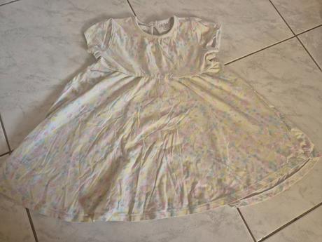 Biele šaty s kvetmi, f&f,80